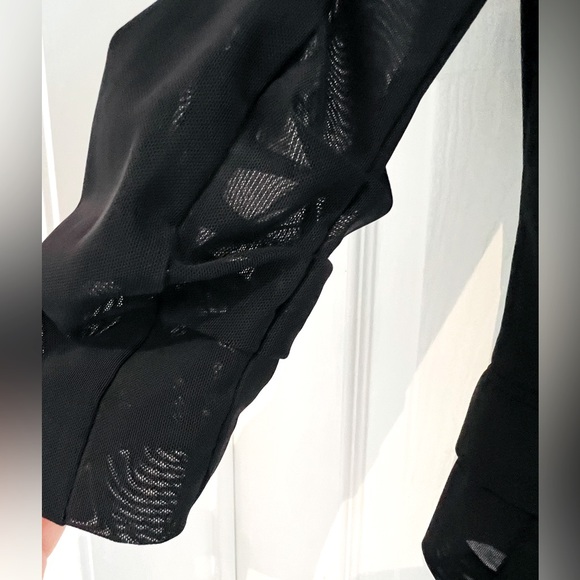 Sandra Augelozzi black jacket, double shoulder pads, gold buttons - Picture 4 of 6